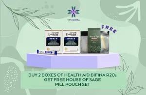 2 Health Aid Bifina R20s   FREE House of Sage Pill Pouch Bundle