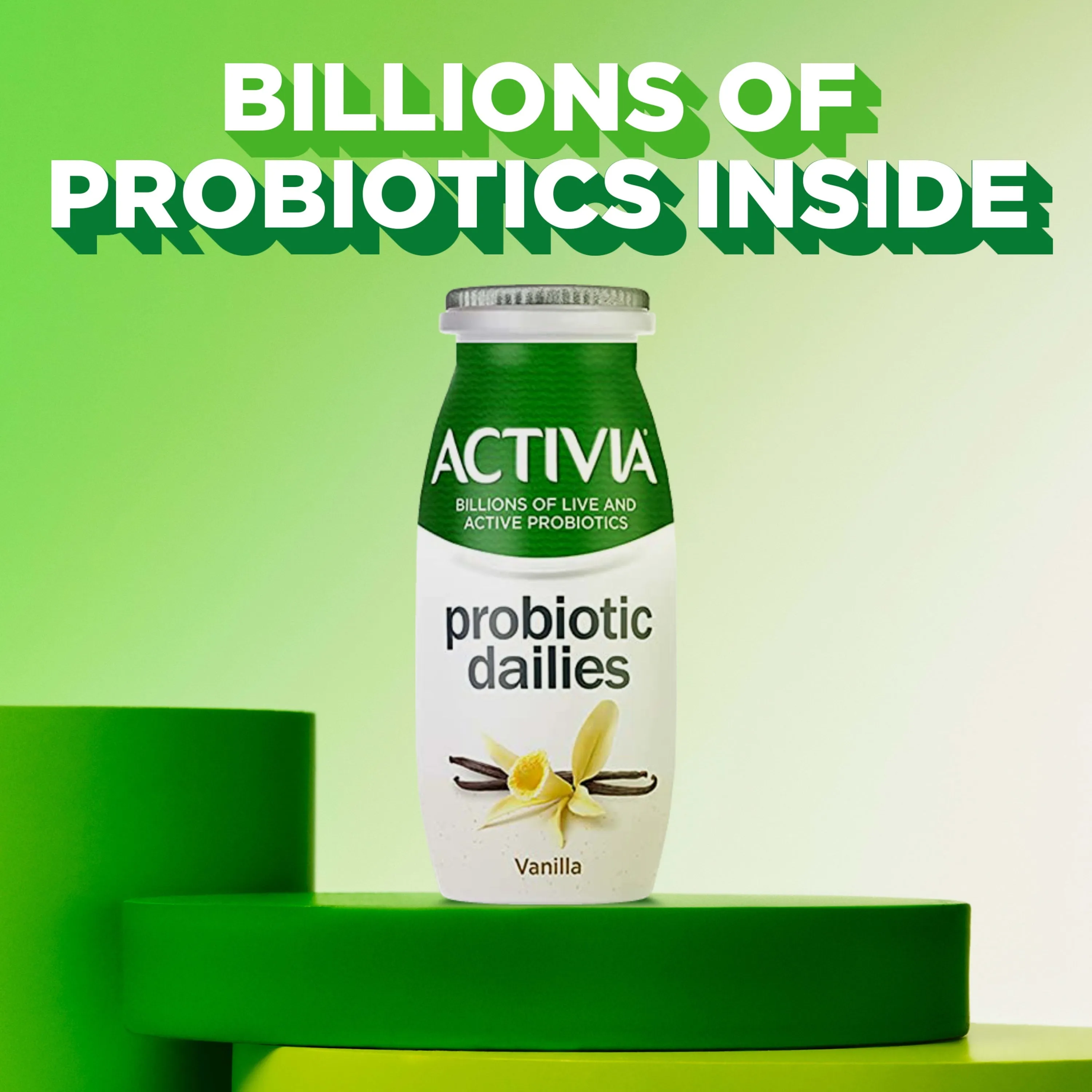 Activia Probiotic Dailies Vanilla Lowfat Probiotic Yogurt Drinks, 3.1 fl oz, 8 Count