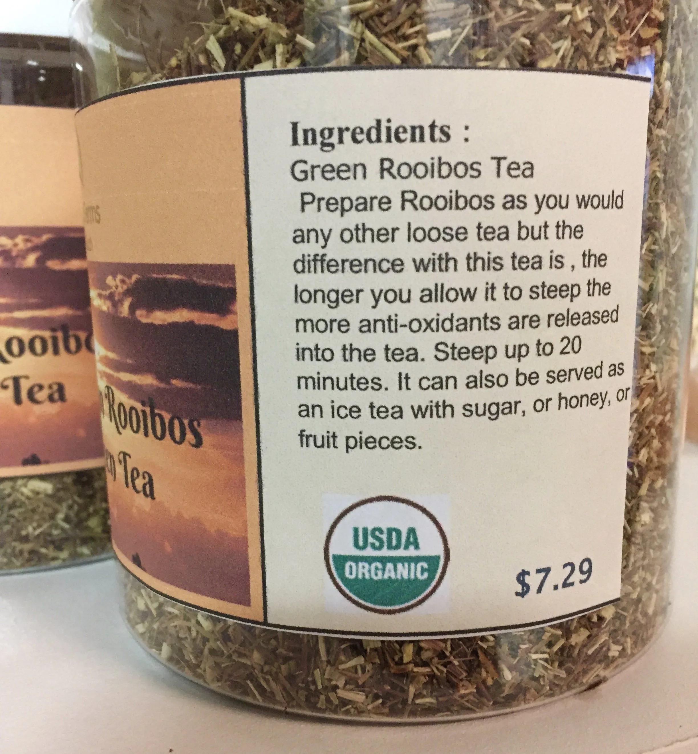 African Green Rooibos Tea (Certified Organic)