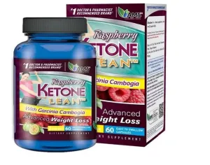 AMS Raspberry Ketone Lean Capsules, Weight Loss Supplement With Garcinia Cambogia, Pack of 60's