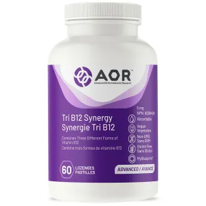 AOR Tri B12 Synergy (60 Lozenges)