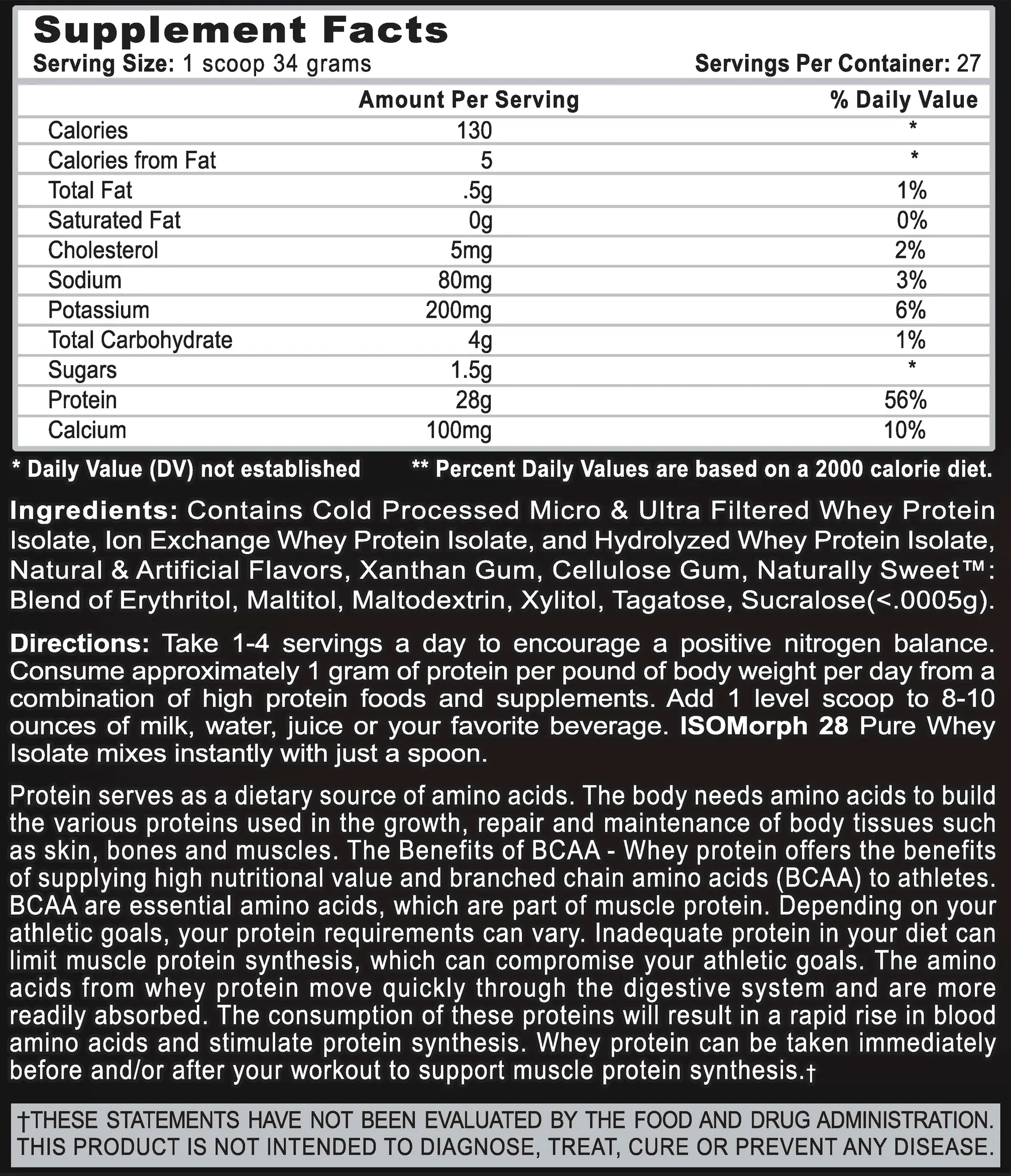 APS Nutrition Isomorph™ 28 1lb