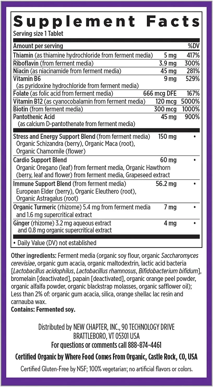 B vitamins New Chapter Coenzyme B Complex, 30 tablets