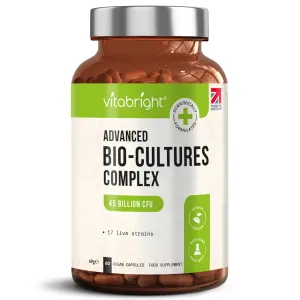 Bio Culture Probiotics Complex - 60 Capsules - 45 Billion CFU 17 Live Strains