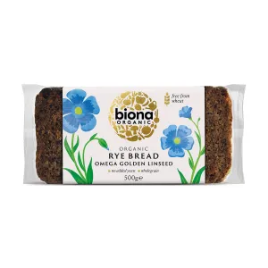 Biona Omega 3 Golden Linseed Rye Bread 500g