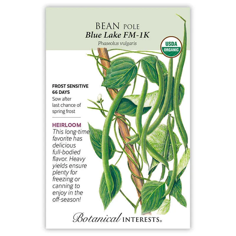 Blue Lake FM-1K Pole Bean Seeds