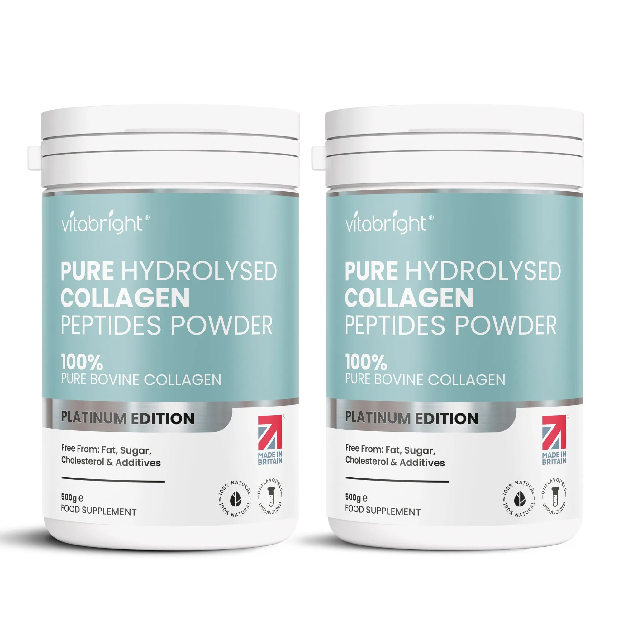 Bovine Collagen Peptides Powder 50 Servings - 500g - 100% Pure & Hydrolysed