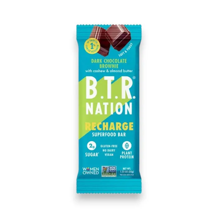 B.T.R. NATION - DARK CHOCOLATE BROWNIE RECHARGE BAR