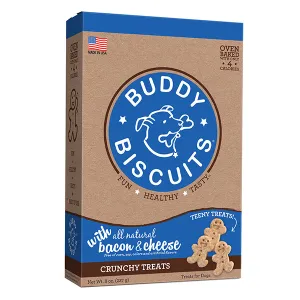 Buddy Biscuits Healthy Whole Grain Oven Baked Teeny Treats: Bacon & Cheese 227g