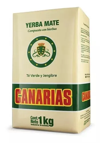 Canarias Yerba Mate with Green Tea and Ginger 1kg/2.2lb