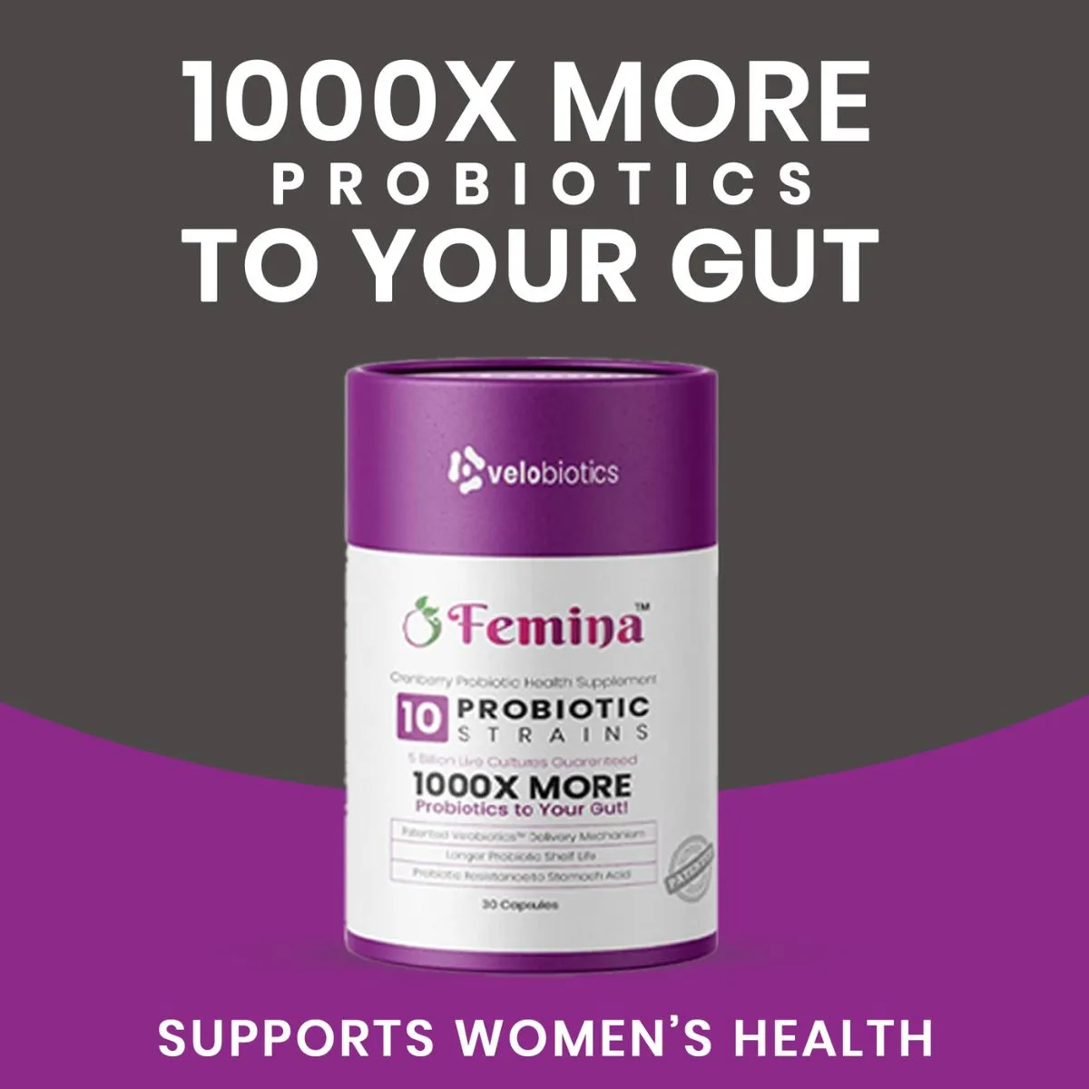 Femina™ Probiotic Capsules with Cranberry Extract for Women