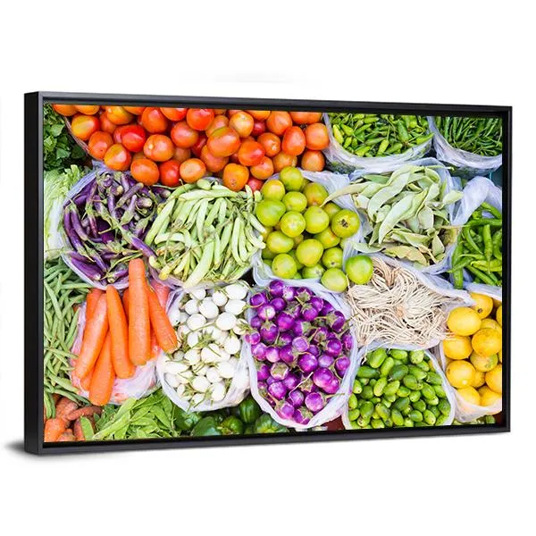 Fresh Vegetables Canvas Wall Art