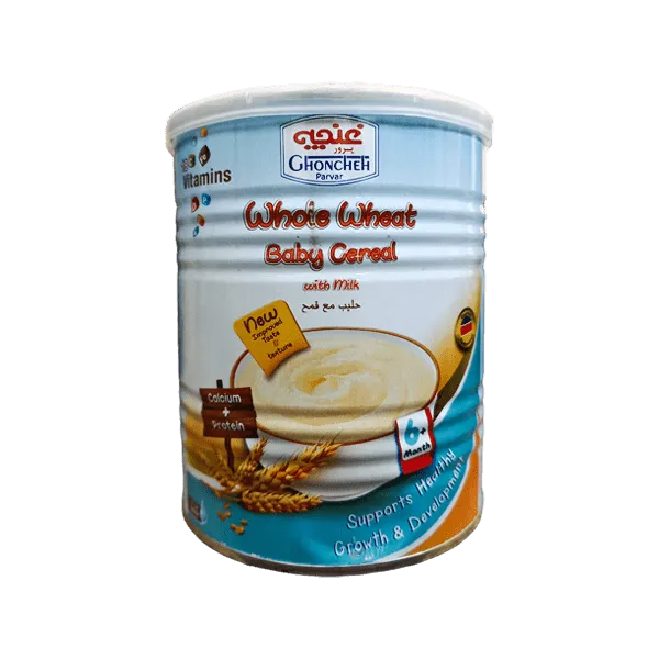 GHONCHEH WHOLE WHEAT BABY CEREAL 400G TIN