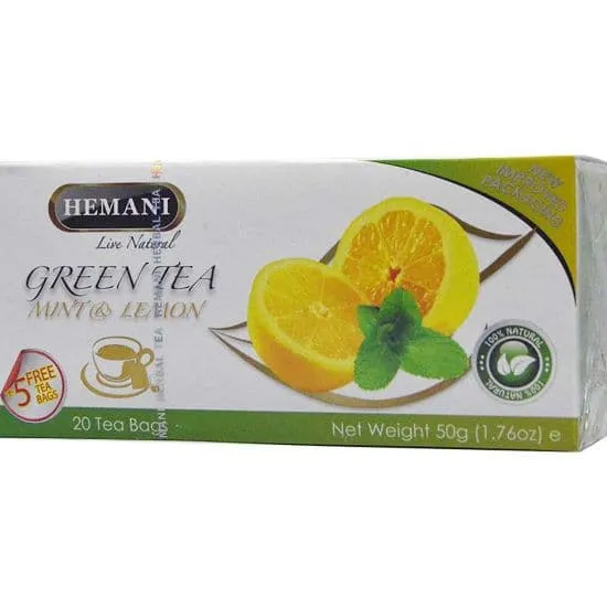 Hemani Green Tea Mint And Lemon