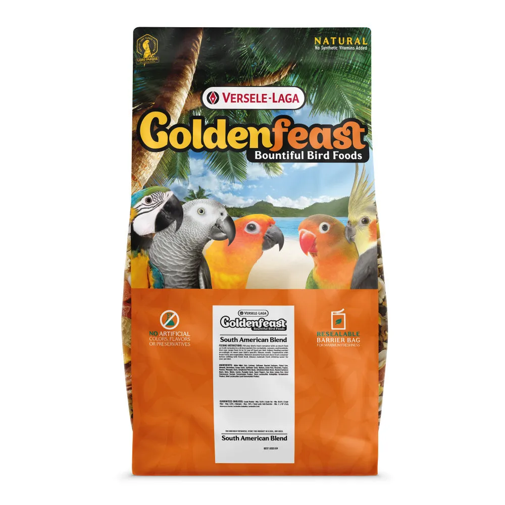 Higgins Versele-Laga Goldenfeast South American Blend Bird Food for Conures & Cockatiels