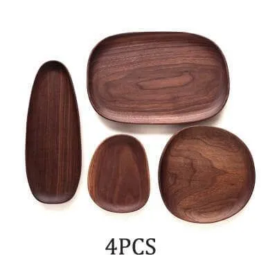 Irregular Natural Wood Plates