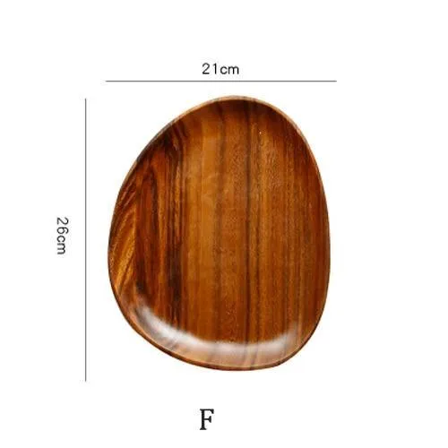 Irregular Natural Wood Plates