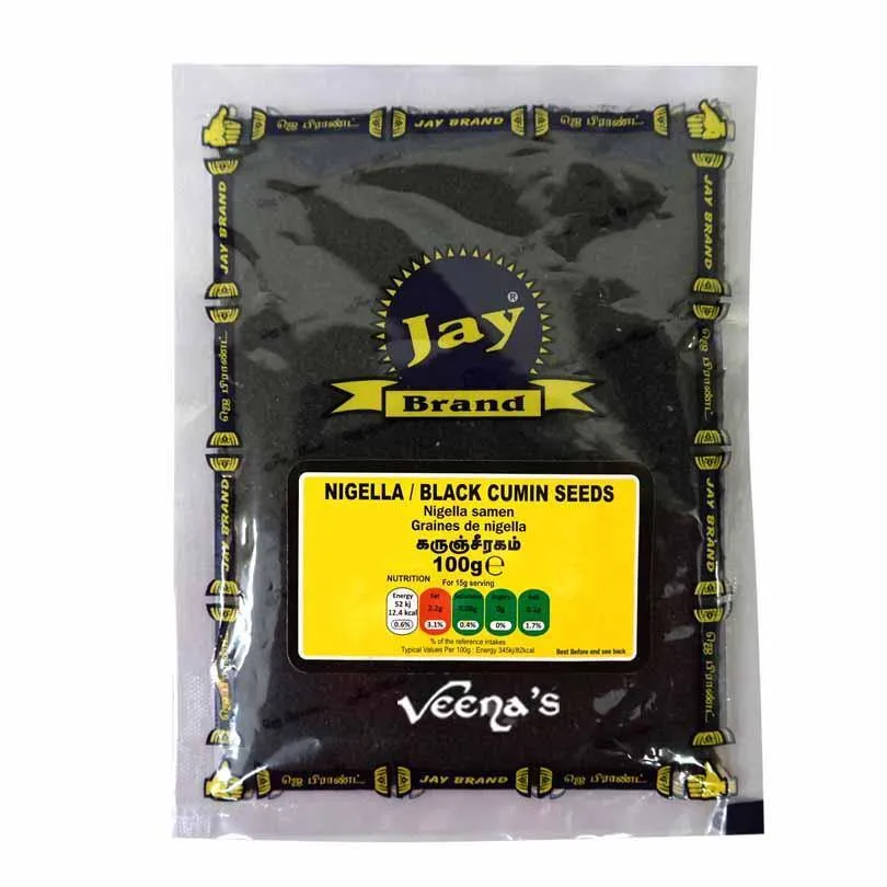 Jay Brand Black Cumin Seeds 100g