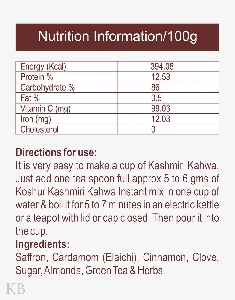 Koshur Kashmiri Kehwa Mix 250 grams