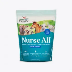 Manna Pro Nurse All® Multi-Species Milk Replacer with Probiotics (8 Lb)