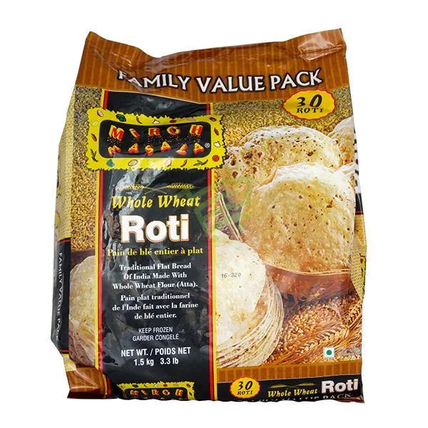 Mirch Masala  Whole Wheat Roti 30pcs