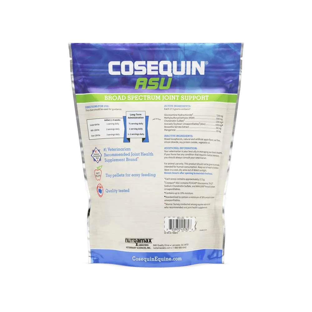 Nutramax Cosequin ASU Joint & Hoof Pellets Joint Health Supplement for Horses