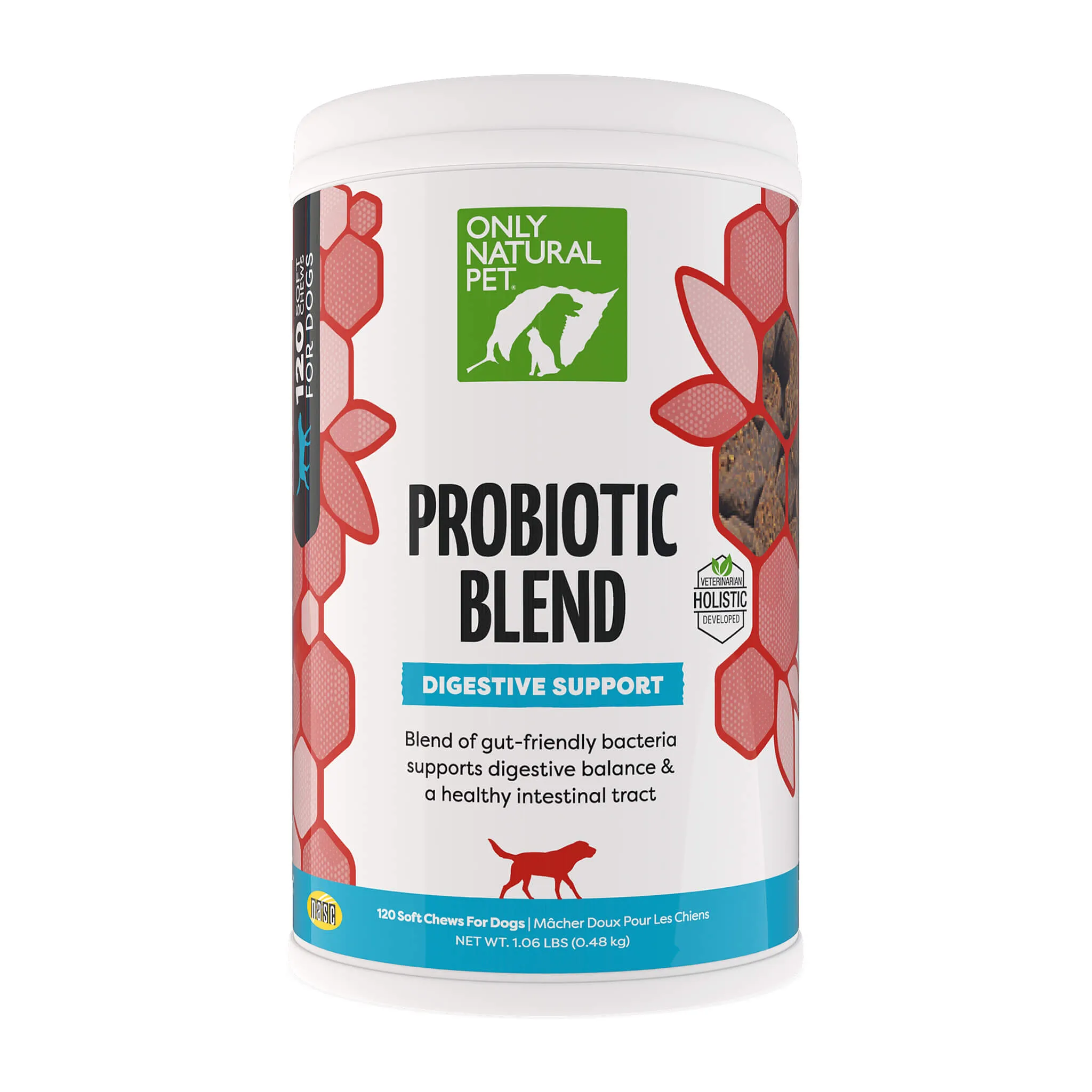 Only Natural Pet Probiotic Blend Digestive Support Soft Chews for Dogs