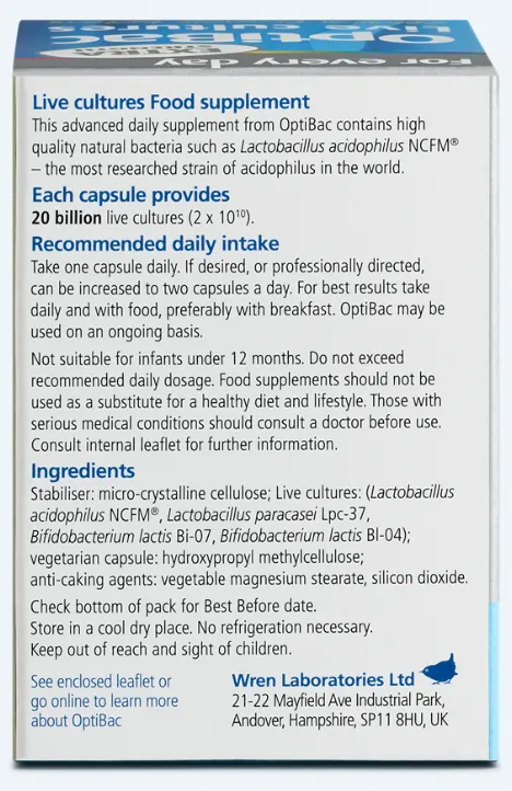 Optibac For Daily Wellbeing Extra Strength