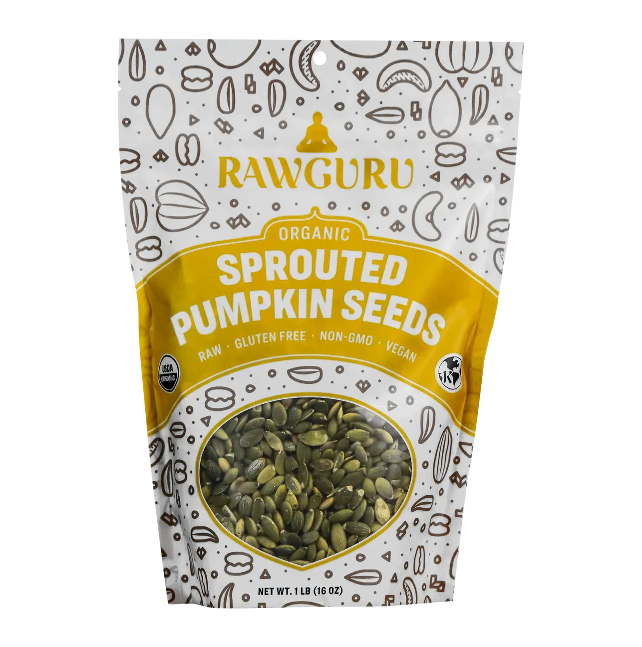 Organic Sprouted Pumpkin Seeds - 16 oz