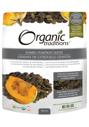 Organic Traditions Organic Jumbo Pumpkin Seeds (454g)