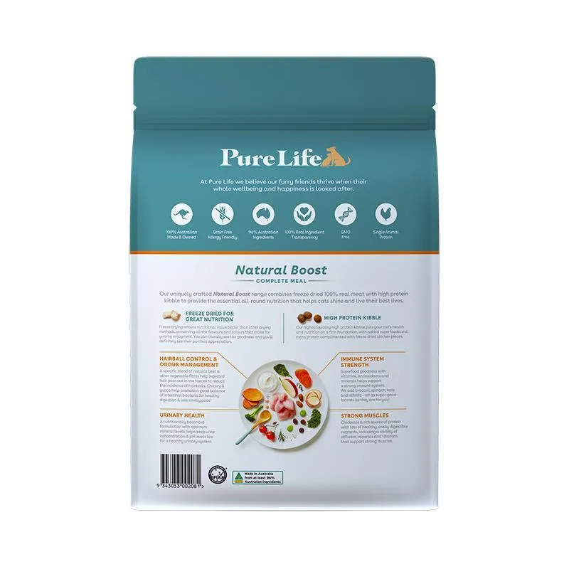 Pure Life Natural Boost Chicken Dry Cat Food 6kg