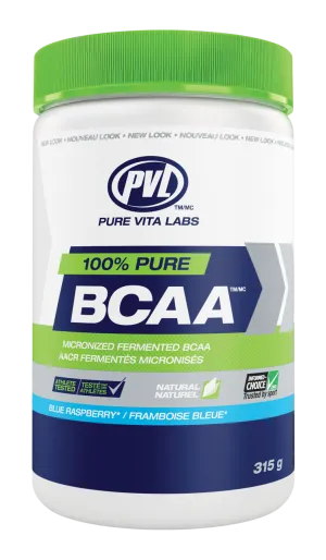 PVL 100% Pure BCAA - Blue Raspberry (315g)