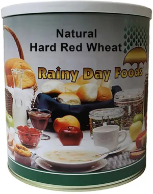 Rainy Day Foods Hard Red Wheat Natural 88 oz #10 Can - 25 Servings