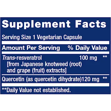 Resveratrol 100 mg 60 vcaps by Life Extension