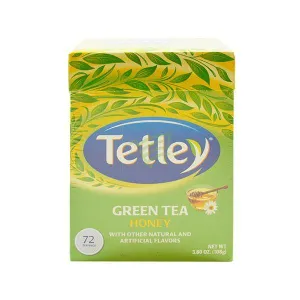 Tetley Green Tea  - Honey 72 Bags / 108G