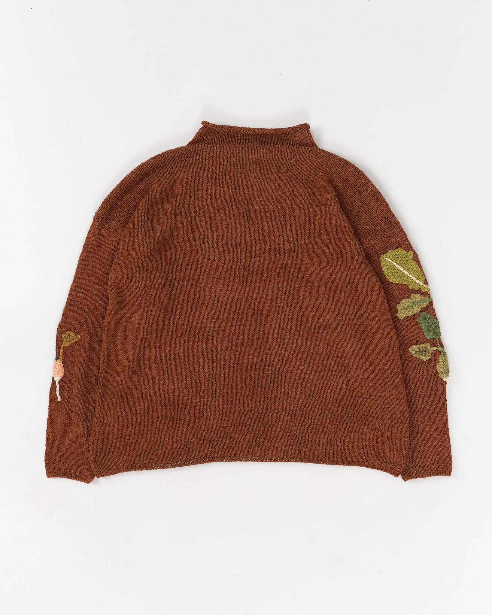 Twinsun Knit Rollneck - Brown Rooting For You