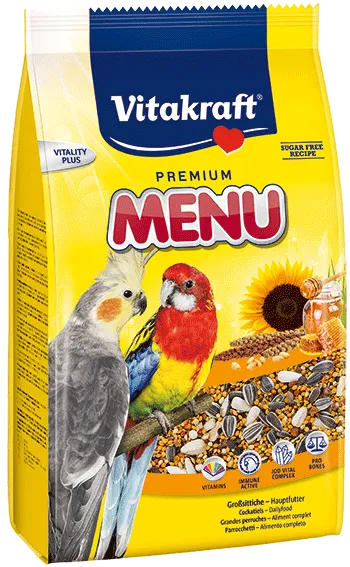 Vitakraft Menu Vital Cockatiel Bird Food 1kg