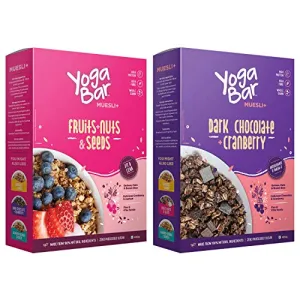 Yogabar Wholegrain Breakfast Muesli - Fruits, Nuts   Seeds   Dark Chocolate, 400g Each